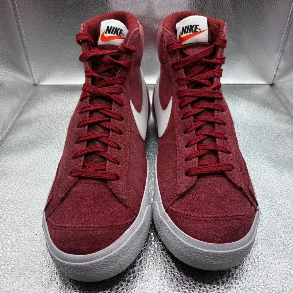 Size‎ 7 Nike Blazer Mid '77 Vintage Suede High Top Team Red White Kids Sneaker